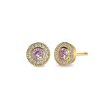 October Birthstone Stud Earrings