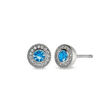 December Birthstone Stud Earrings