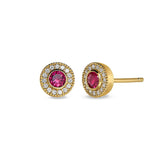 July Birthstone Stud Earrings