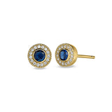 September Birthstone Stud Earrings