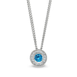 December Birthstone Pendant