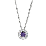 February Birthstone Pendant