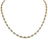 Three Stone Marquis Chain Necklace