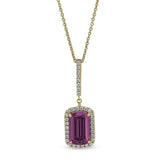 Emerad Cut Pink Stone Pendant