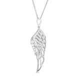 Layered Feathered Angel Wing Pendant