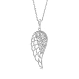 Feathered Angel Wing Pendant