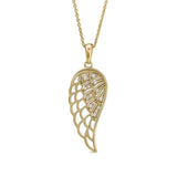 Feathered Angel Wing Pendant