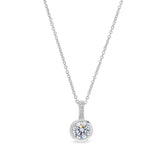 Round Bezel Drop Pendant