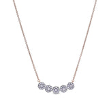 Five Round Flower Necklace