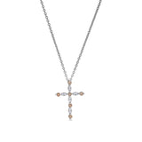 November Birthstone Cross Pendant