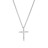 April Birthstone Cross Pendant