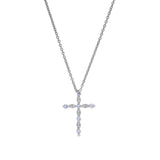June Birthstone Cross Pendant