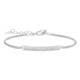 Two Bar Rounded Box Chain Bracelet