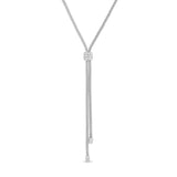 Lanyard Necklace with Three Row Barrel