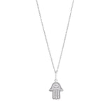 Hamsa Hand with Evil Eye Pendant
