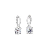 Solitaire Ribbon Stud Earrings