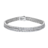 Three Row Tennis Bracelet