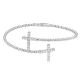 Double Cross Flex Bracelet