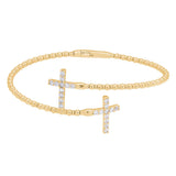 Double Cross Flex Bracelet