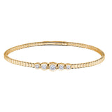 Five Bezel Graduated Flex Bracelet