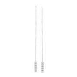 Five Simulated Diamond Drop Threader Earrings