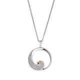 November Birthstone Wave Pendant