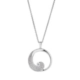 April Birthstone Wave Pendant