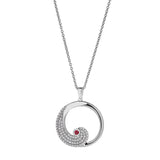 July Birthstone Wave Pendant