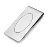 Florentine Money Clip with Oval Polished Center
