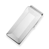 Polished Hinged Money Clip with Lined Border