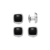 Cushion Stud Set with Black Laquer