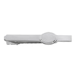 Polished Tie Bar with Oval Engravable Accent