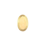 Oval Tie Tack with Lined Border