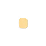 Polished Rectangular Tie Tack with Cut Corners