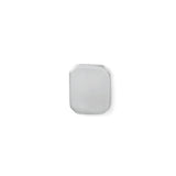Polished Rectangular Tie Tack with Cut Corners