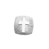 Cushion Tie Tack with Cross with Starburst