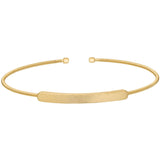 Cuff Bracelet with Engravable Name Plate