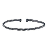 Tightly Twisted Cable Cuff Bracelet