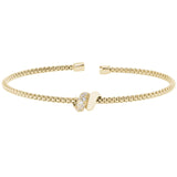 Double Coil Wrap Cable Cuff Bracelet