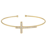 Cross Cable Cuff Bracelet
