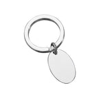 Polished Oval Key Ring
