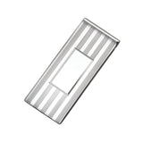 Lined Money Clip with Rectangle Polished Center