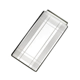 Wide Hinged Money Clip with Lined Border