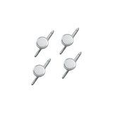 Brushed Round Stud Set with Border