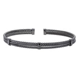 Cuff Bracelet with Three Vertical Bars