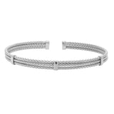 Cuff Bracelet with Three Vertical Bars