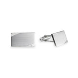 Rectangle Cufflinks with Asymetric Corner Design