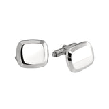 Polished Cushion Cufflinks with Beveled Edge