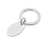 Polished Oval Key Ring