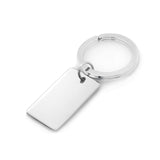 Polished Rectangle Key Ring